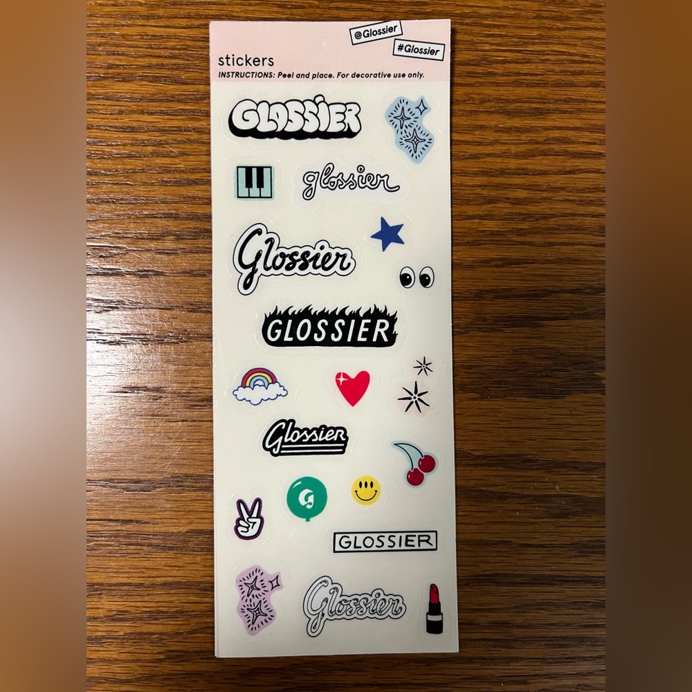 Glossier Sticker Set